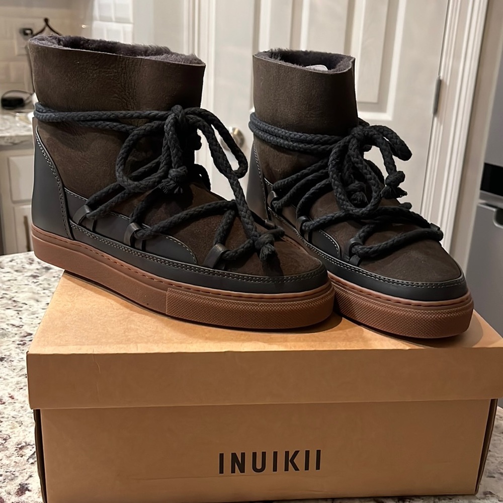 Inuikii Womens Sneaker Classic- Dark Grey
